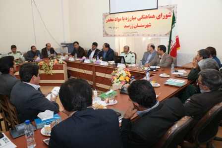 برگزاری شورای هماهنگی مبارزه با مواد مخدر شهرستان زرند